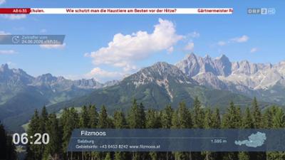 Wetter-Panorama und Programmvorschau