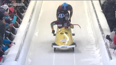 Bob-Weltcup: 2er Bob 1. Lauf Herren aus Winterberg: Bob: Weltcup Herren