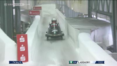 Monobob 1. Lauf Damen aus Altenberg: Bob: Weltcup Damen