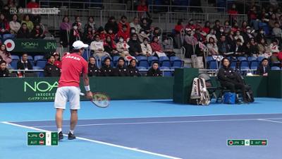 Tennis Davis Cup Qualifiers: Japan - Österreich, Highlights: Tennis: Davis-Cup