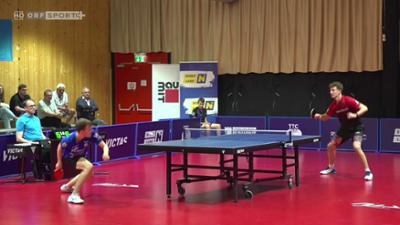 Tischtennis Bundesliga Herren 2. Halbfinale: Wr. Neustadt - Wels, Highlights: Tischtennis: Bundesliga
