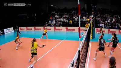 Volleyball Damen AVL 2. Finalspiel: UVC Graz - NÖ Sokol/Post: Volleyball: Austrian Volley League Damen