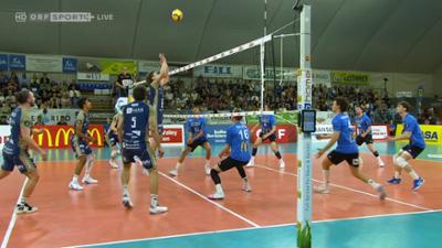 Volleyball Herren AVL 4. Finalspiel: Ried/Innkreis - Hartberg: Volleyball: Austrian Volley League Herren