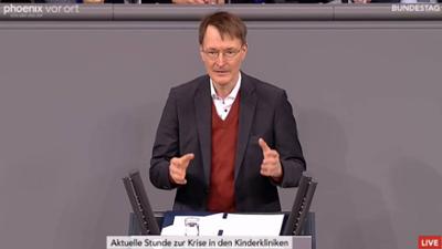 phoenix parlament: Akt. Stunde zur Krise in Kinderkliniken