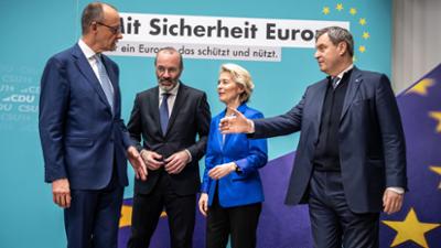 phoenix vor ort: CDU/CSU zur Europawahl