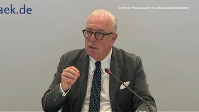 phoenix vor ort: Bundesärztekammer zu Reformplänen