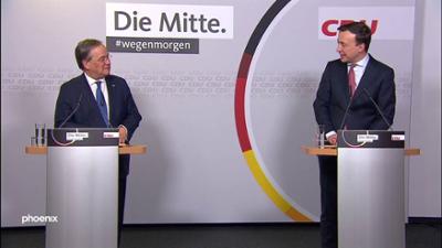 phoenix vor ort: Laschet in Briefwahl als CDU-Vorsitzender bestätigt