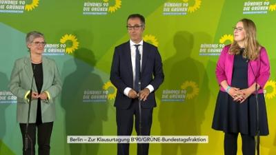 phoenix vor ort: Statements zum Beginn der Grünen-Fraktionsklausur