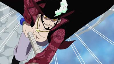 One Piece: Ruffy versus Falkenauge. Kreuzfeuer des schwarzen Schwertes