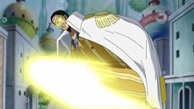 One Piece: Admiral Kizaru. Kick mit Lichtgeschwindigkeit!