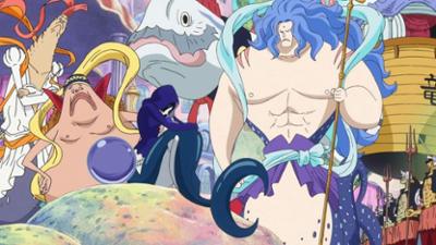 One Piece: Der Ryugu Palast! Begleitet vom geretteten Hai