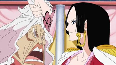 One Piece: Das Geheimnis der Piratenkaiserin. Ruffy allein unter Frauen