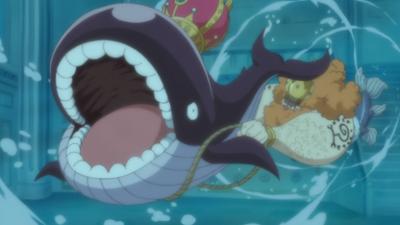 One Piece: Ist die Crew geschlagen?! Hody besetzt den Ryugu Palast.