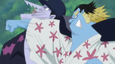 One Piece: Die Sonnenpiraten lösen sich auf. Jimbei gegen Arlong.