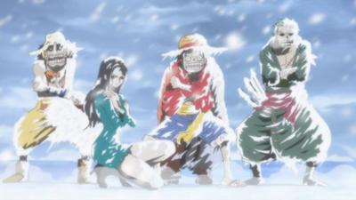 One Piece: In großer Not! - Ruffy versinkt im eiskalten See!