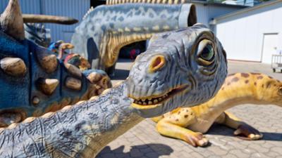 die nordreportage: Mit Tieflader und Handarbeit - Neue Saurier für den Dinopark