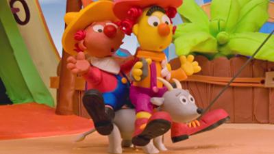 Ernie und Bert im Land der Träume: Ernie und Bert als Rodeo-Helden