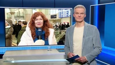 NDR Info: Unfälle und eingestellter Bahnbetrieb - "Elli" sorgt für Chaos