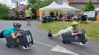 Auf die Tonne, fertig, los!