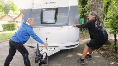 Campingplatz: Herbst auf dem Campingplatz in Gohren