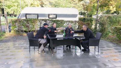 Campingplatz: Saisonende auf dem Campingplatz in Gohren