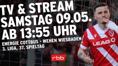 Fußball 3. Liga live: Energie Cottbus gegen Wehen Wiesbaden zum Nachschauen