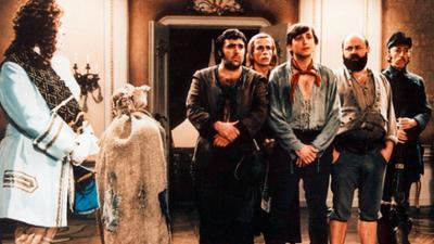 Sechse kommen durch die Welt