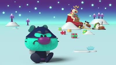 Oggy Oggy: Staffel 1, Folge 38: Der falsche Weihnachtskater