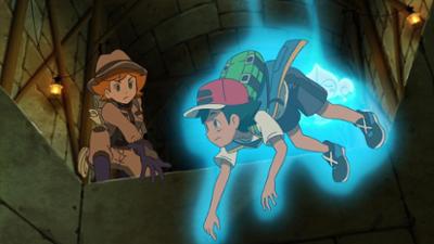Pokémon Reisen: Die Serie: Staffel 23, Folge 14: Raid-Kampf in den Ruinen!