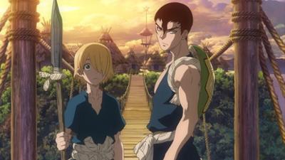 Dr. Stone: Das Licht der Wissenschaft in den Händen haltend
