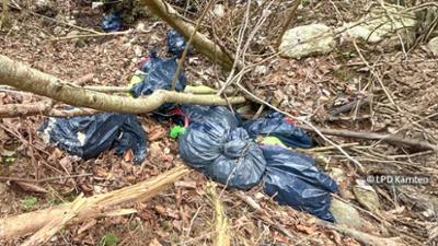 Servus am Abend: Müll im Wald entsorgt