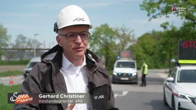 Servus am Abend: Tonnenschwerer Transport