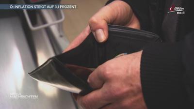 Servus Nachrichten: Inflation schnalzt auf 3,1 % hoch
