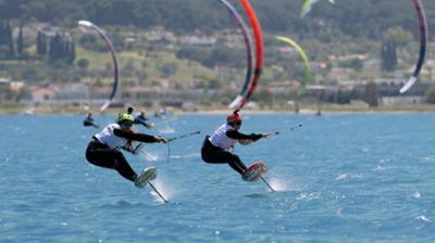 World of Freesports: Kiter surfen um EM-Titel