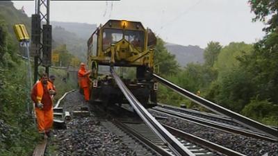 Eisenbahn-Romantik: Bei Nacht und Nebel - Mit dem Gleisbauzug auf der Mittelrheinstrecke
