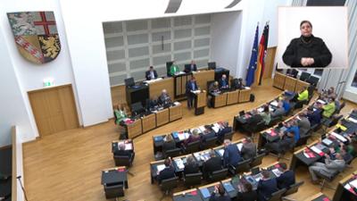Live aus dem Landtag: des Saarlandes