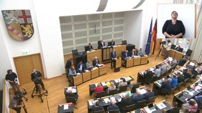 Live aus dem Landtag: des Saarlandes