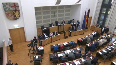 Live aus dem Landtag: des Saarlandes