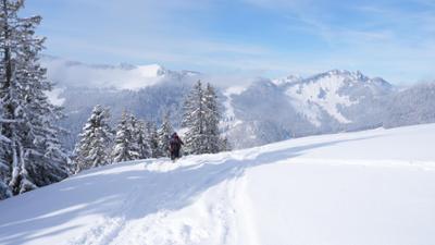Sehen statt Hören: Winter in den Bergen · Gipfelglück mit Risiko
