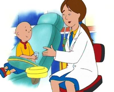 Caillou: Der kleine Vogel / Im Dunkeln / Beim Zahnarzt / Hausarzt Doktor Caillou