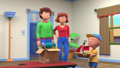 Caillou: Staffel 1, Folge 24: Caillou und der Hausflohmarkt