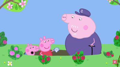 Peppa Pig: Staffel 7, Folge 34: Der Gartenteich von Opa Wutz