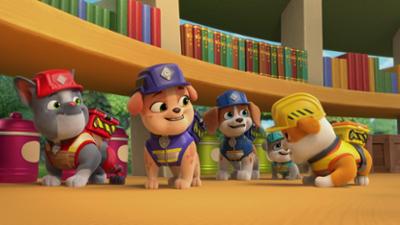 Rubble & Crew: Staffel 2, Folge 7: Die Crew baut einen Bücher-Tunnel