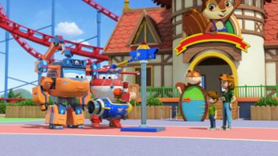 Super Wings: Staffel 8, Folge 1: Raketen-Karussell