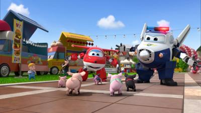 Super Wings: Staffel 4, Folge 6: Die Ferkel sind los