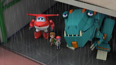 Super Wings: Folge 44: Dinos im Regen
