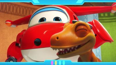Super Wings: Staffel 5, Folge 34: Im Land der Dinosaurier (1)