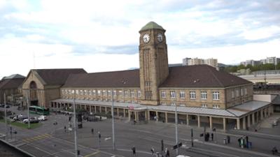 Eisenbahn-Romantik: Basel Badischer Bahnhof - und ein Speisewagen