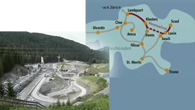 Eisenbahn-Romantik: Vereinatunnel - die neue Rhätische Bahnverbindung Eisenbahn-Romantik: Vereinatunnel - die neue Rhätische Bahnverbindung