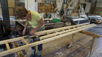 Handwerkskunst: Wie man eine Obstleiter baut